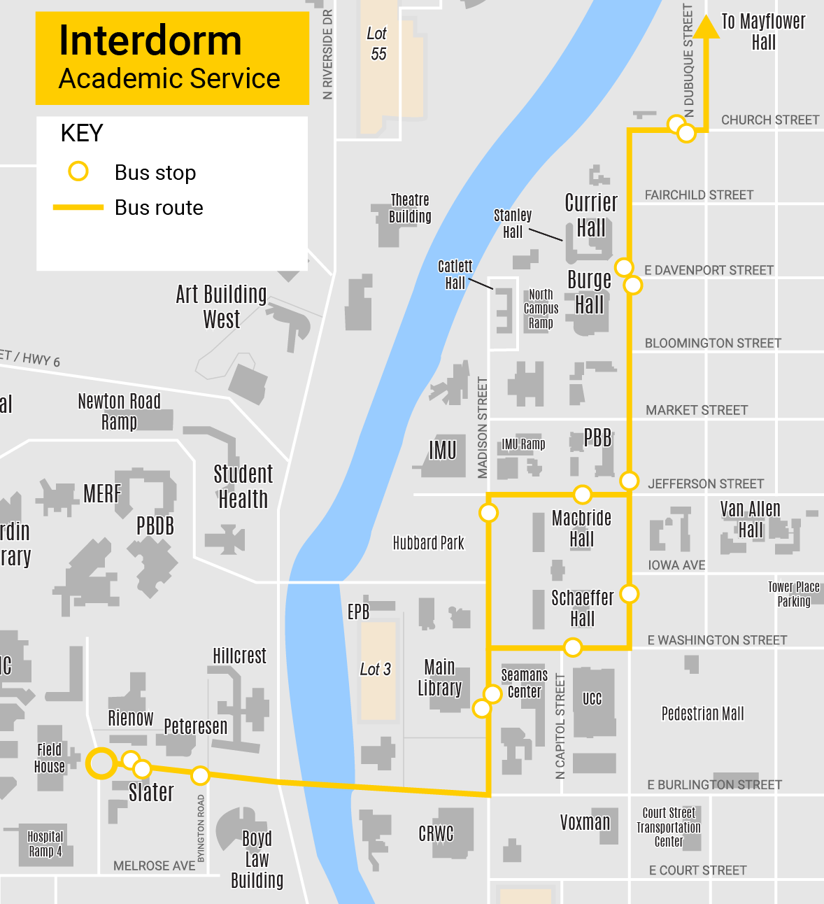 Map of 35 Interdorm FY 26