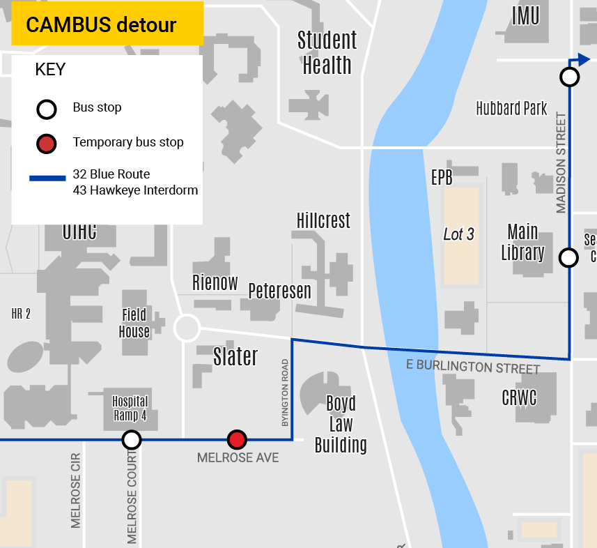 Map of 32 and 43 Detour