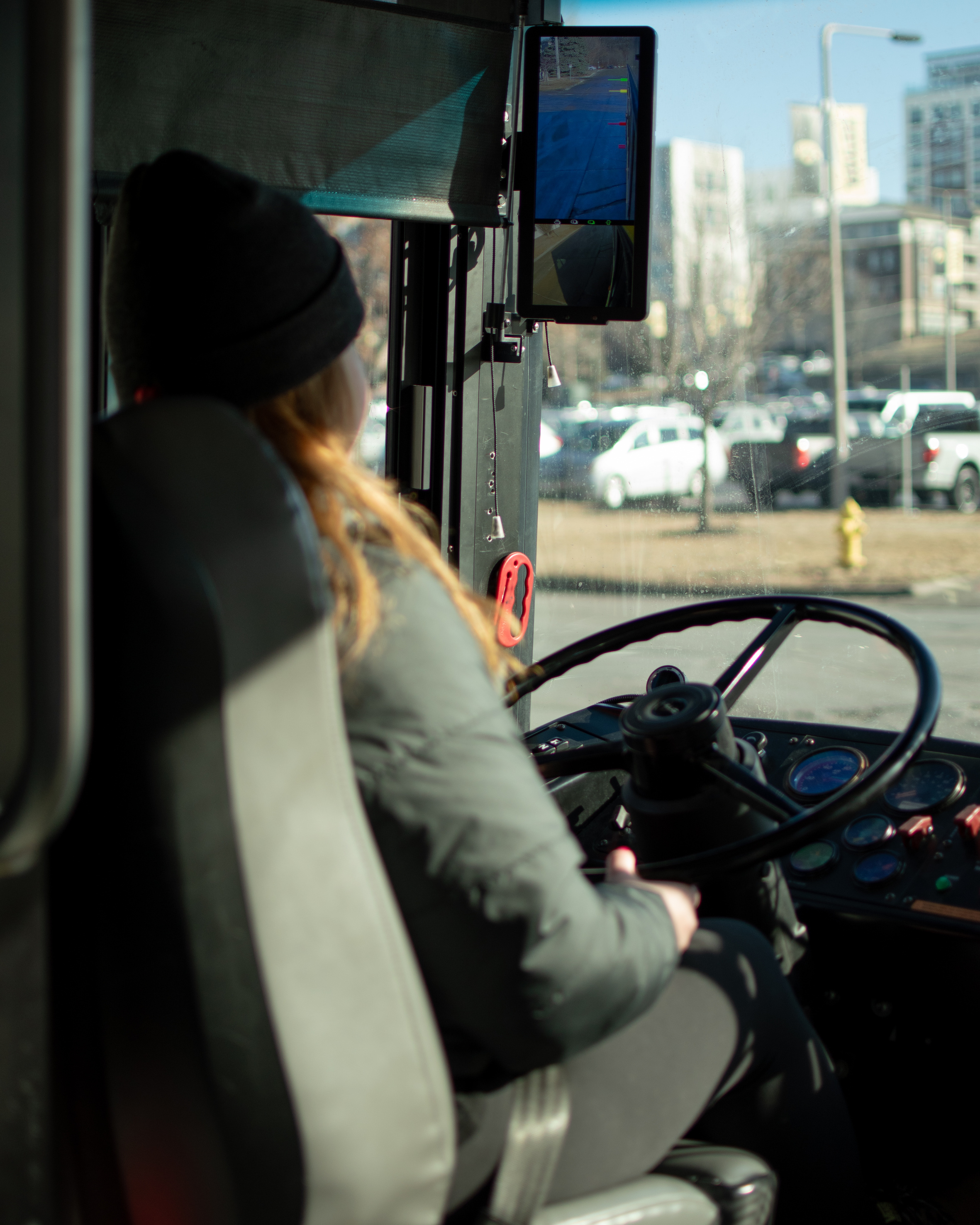 A CAMBUS driver in a bus outfitted with safety pilot equipment