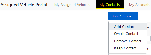 Example image of my Contacts Bulk Actions button.