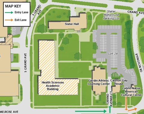 Parking Map of Lot 14
