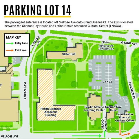 Parking Map of Lot 14