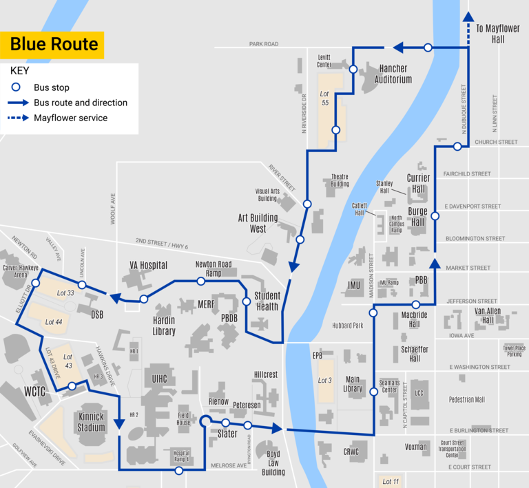 32 Blue Route | Parking and Transportation - The University of Iowa