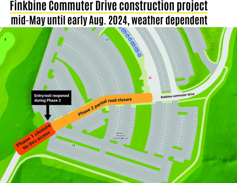 Updated finkbine commuter drive construction map