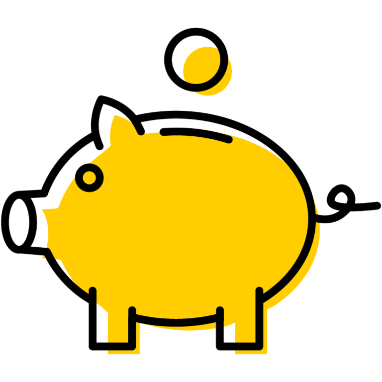 icon of piggy bank