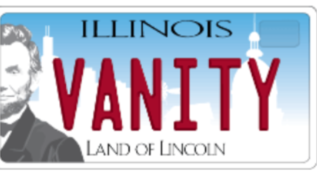 image of illinois license plate