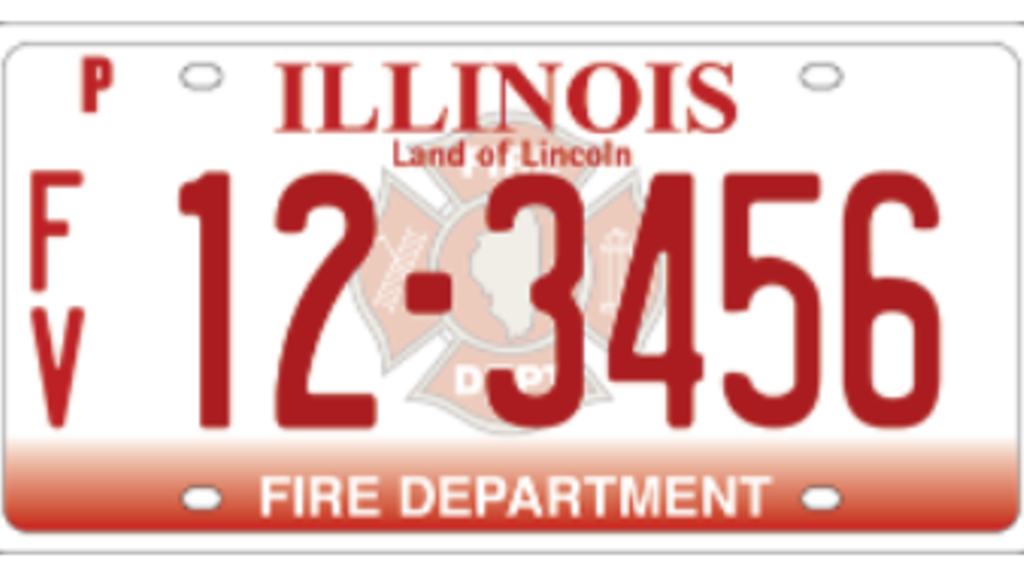 Illinois specialty plate fire department